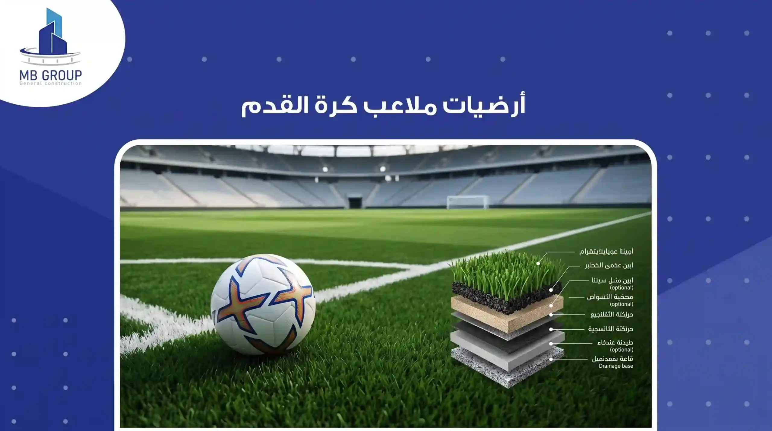ارضية ملاعب كرة القدم 