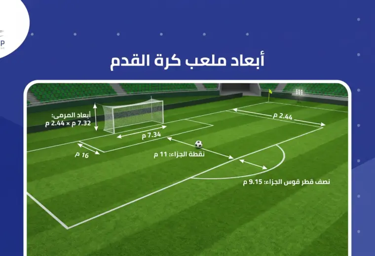 اطوال ملاعب كرة القدم 