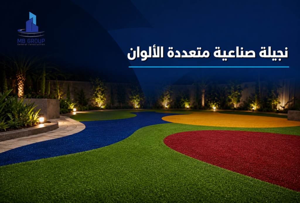 نجيلة صناعية متعددة الألوان