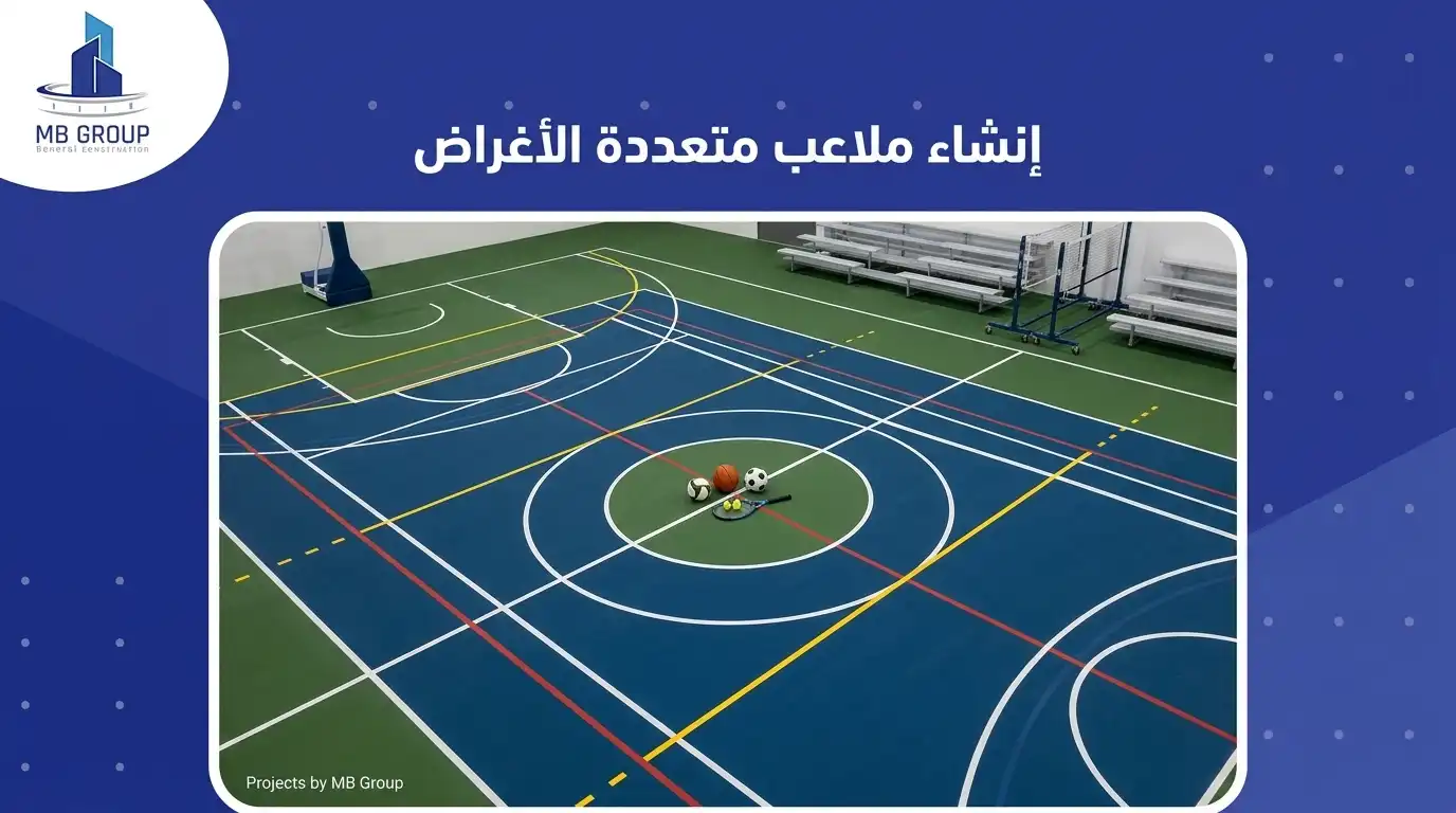 إنشاء ملاعب متعددة الأغراض 