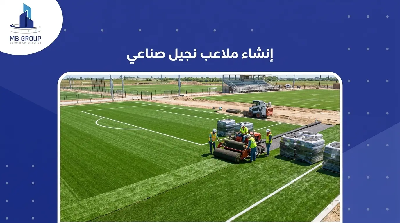 إنشاء ملاعب نجيل صناعي