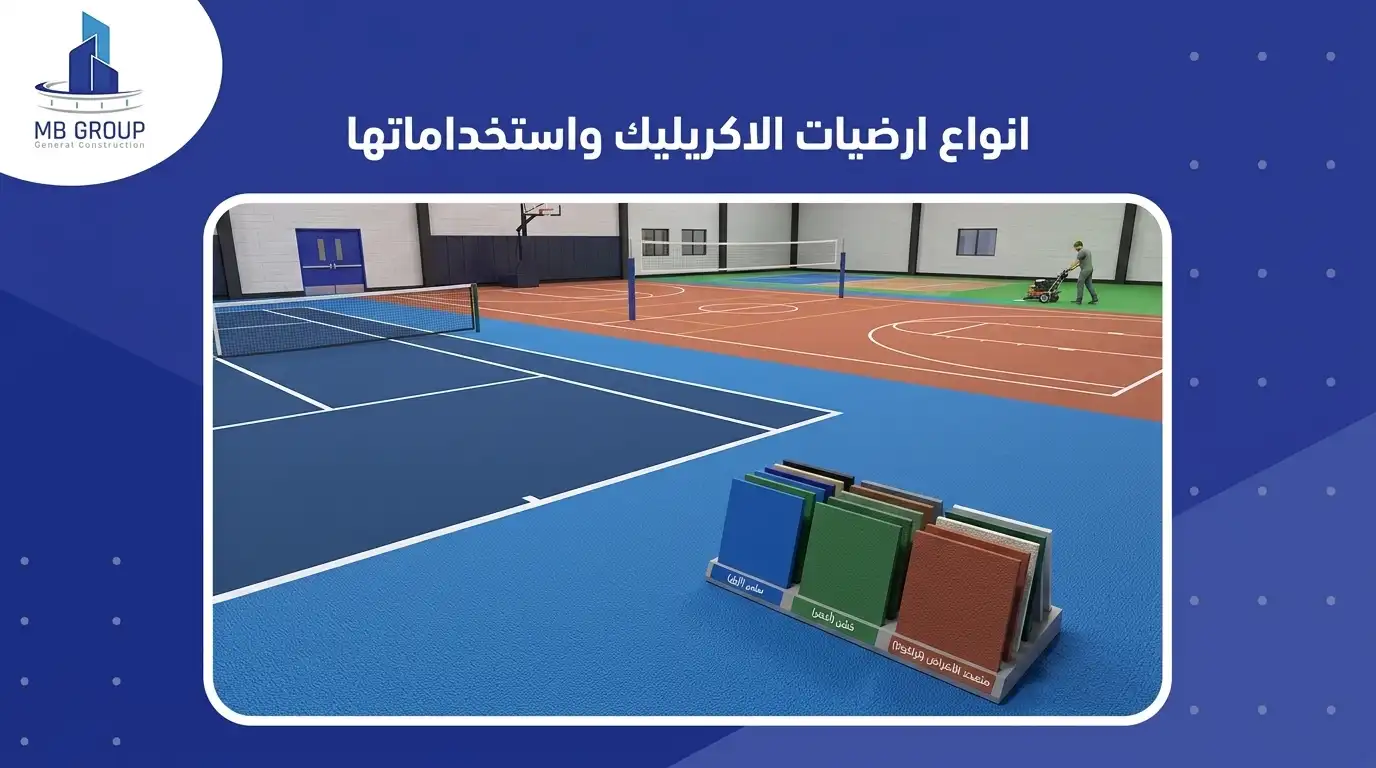 انواع ارضيات الاكريليك واستخداماتها