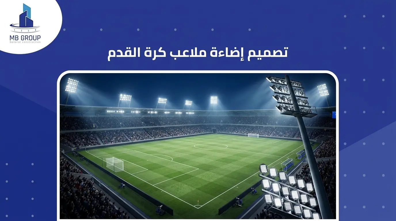 تصميم اضاءة ملعب كرة القدم