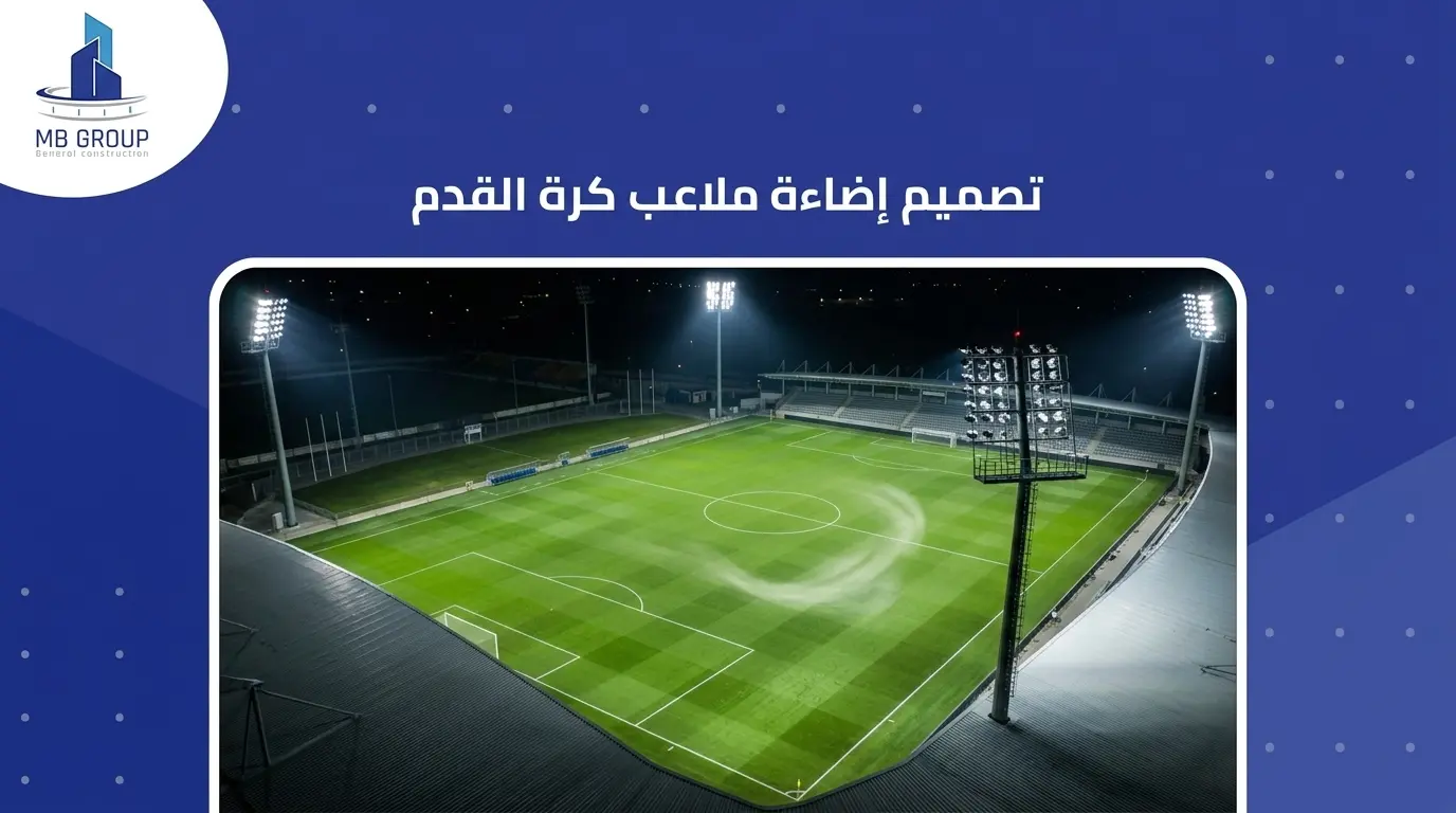 تصميم اضاءة ملعب كرة القدم