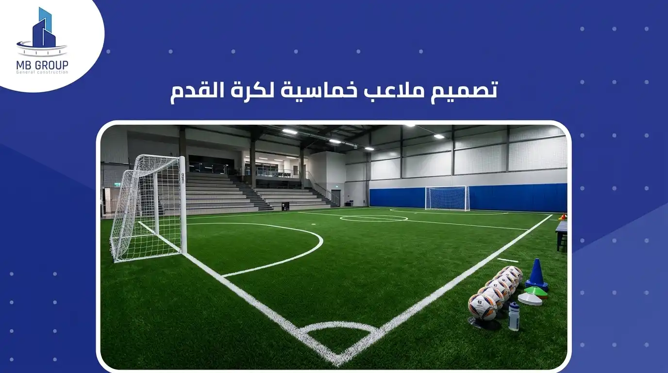 تصميم ملعب كرة قدم خماسي
