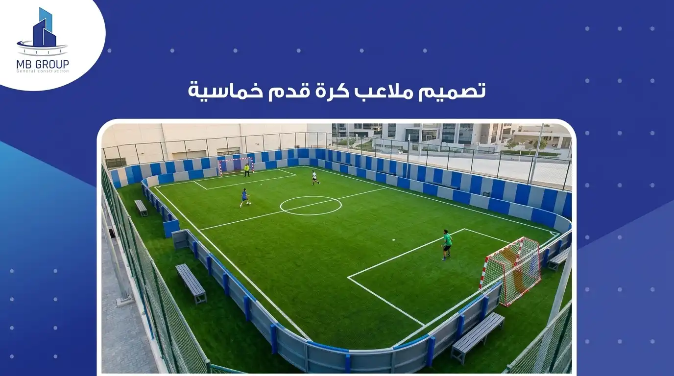 تصميم ملعب كرة قدم خماسي