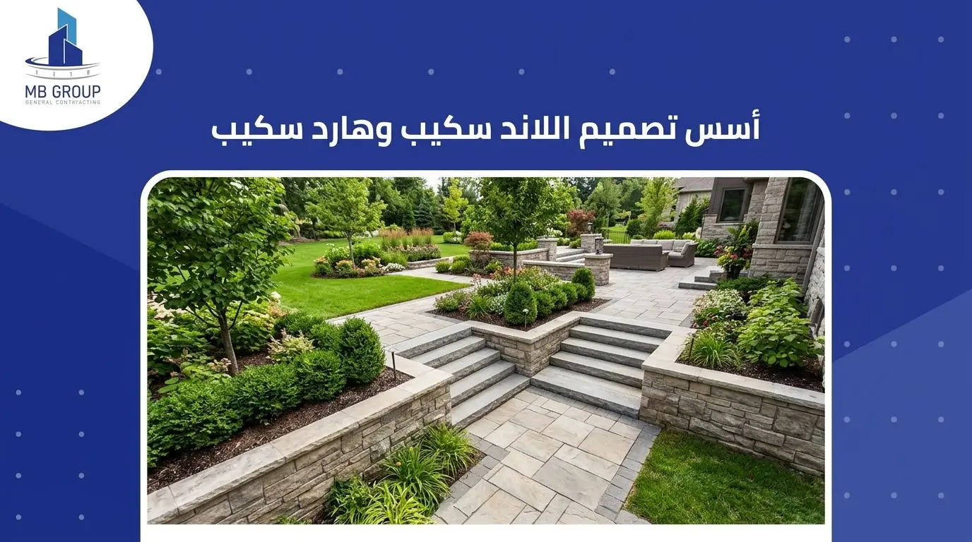 أسس تصميم اللاند سكيب وهارد سكيب