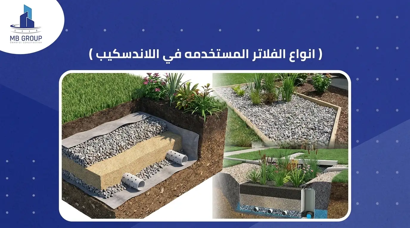انواع الفلاتر المستخدمه في اللاندسكيب 