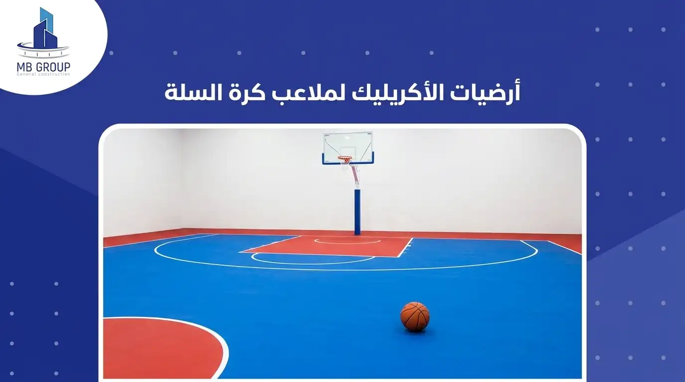 ارضيات الأكريليك لملاعب كرة السلة