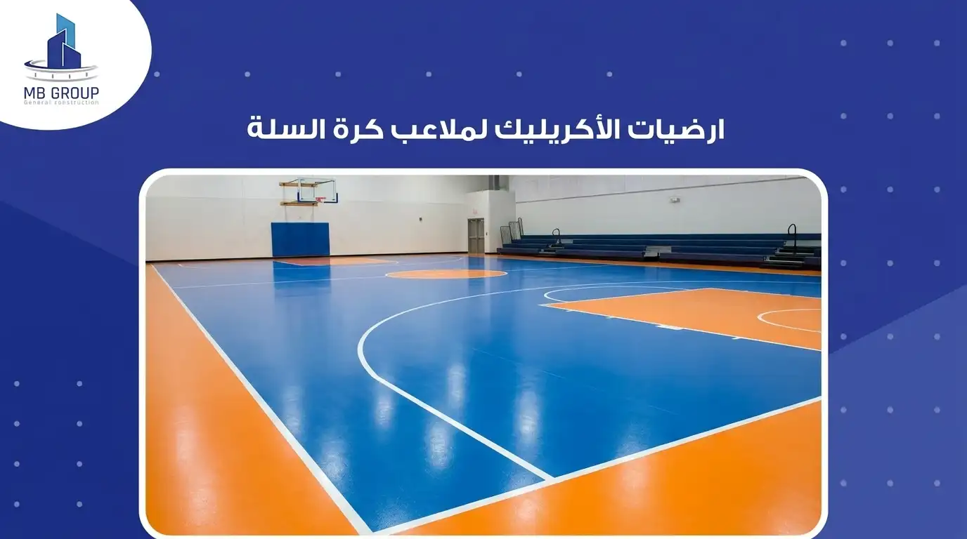 ارضيات الأكريليك لملاعب كرة السلة